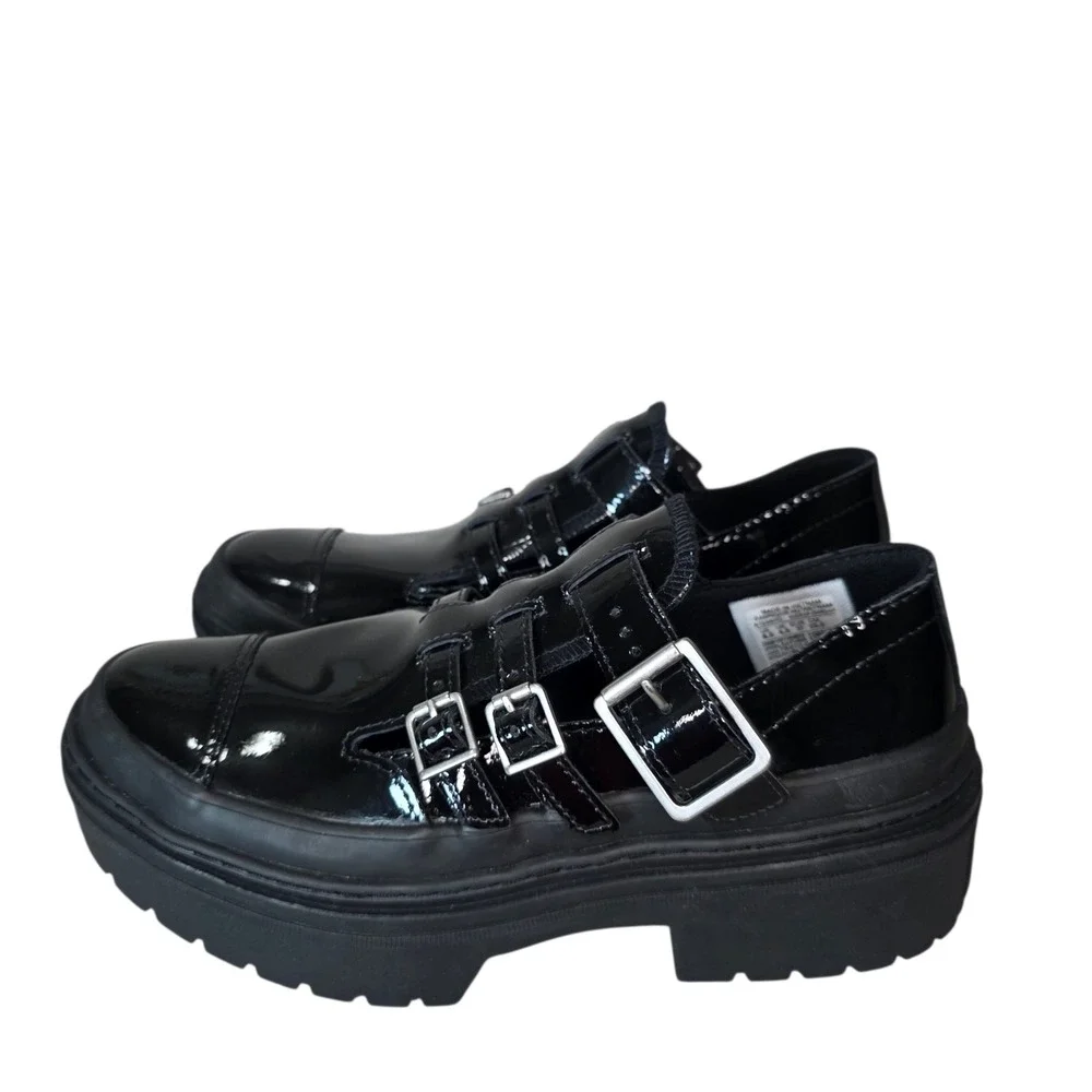 Converse Chuck Taylor All Star Lugged Mary Jane Womens 6.5 Black Platform Sneake